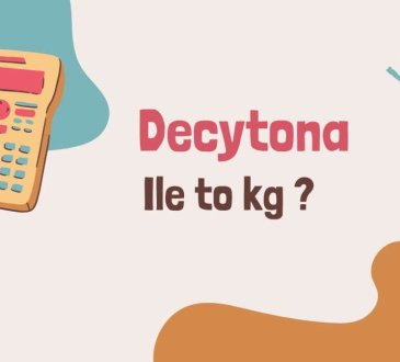 decytona - 1 decytona ile to kg