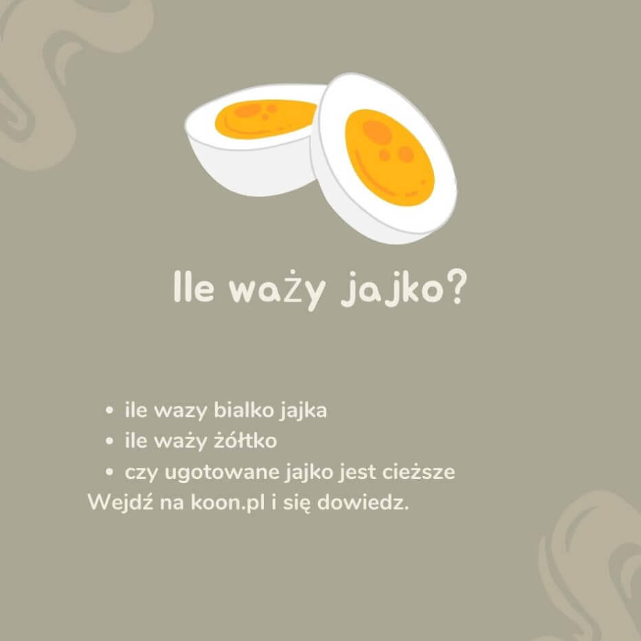 ile wazy jajko