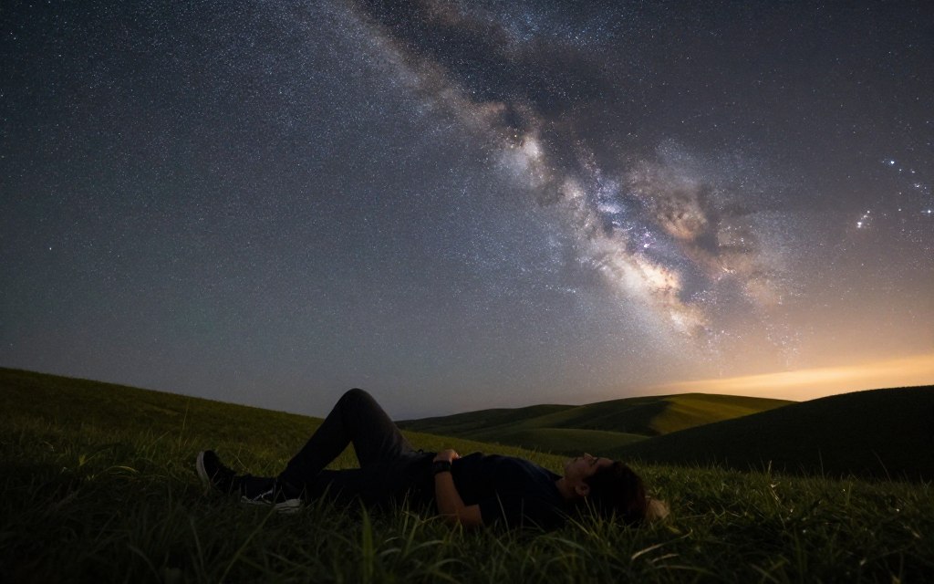 obserwacja nocnego nieba i gwiazdy