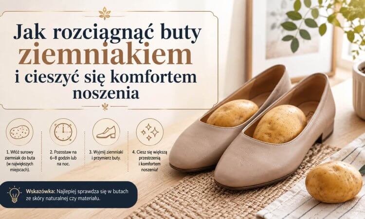 Jak rozciągnąć buty ziemniakiem